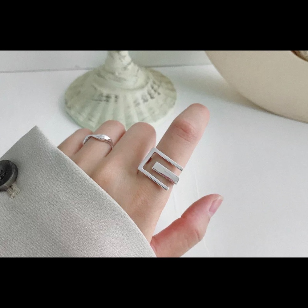 New 925 Sterling Silver Adjustable, Elegant, Fashion Silver Color, Ring